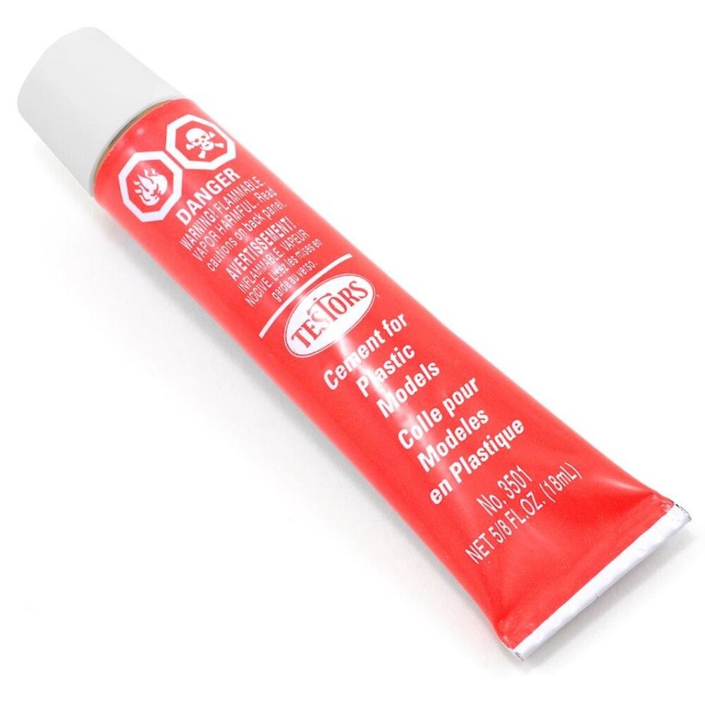 Testors Cement Glue Tube For Plastic Model 5/8 Fl Oz 18Ml New Sealed
